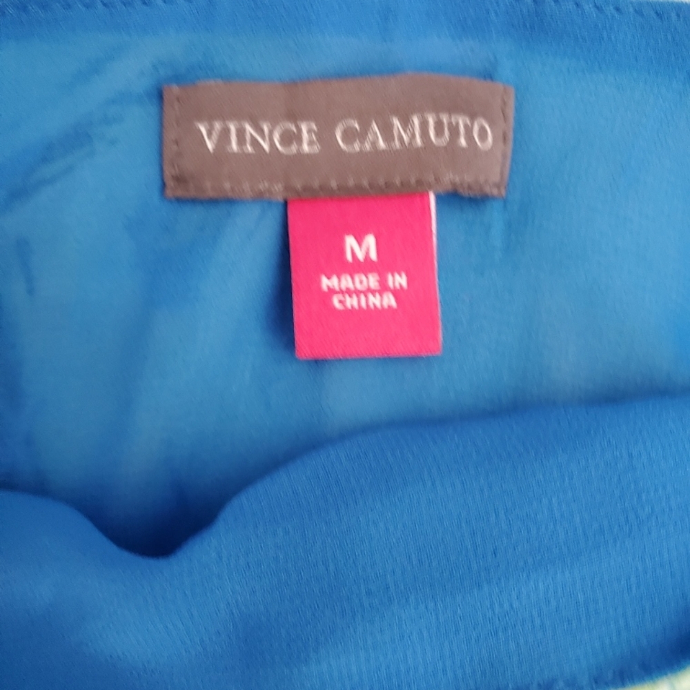 NWT Vince camuto blue and Green summer splash poolside top size medium - Picture 2 of 3